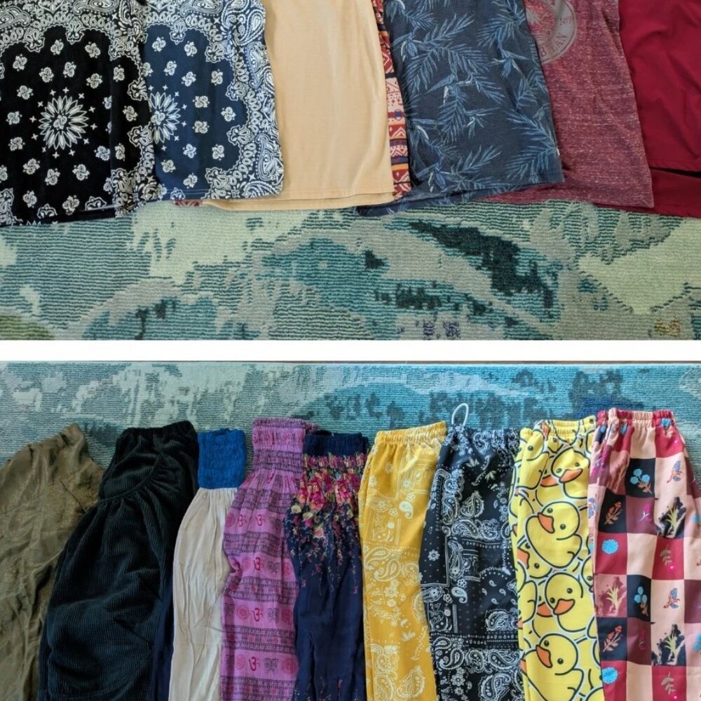 huge lot of mens boho/hippie clothing sz S
